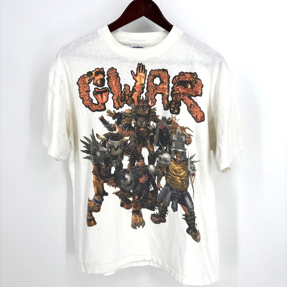 Vintage GWAR Rendezvous With Ragnarok White T-Shirt L Winterland 1995 Morgoth